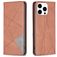 Mobigear Rhombus Slim iPhone 16 Pro Max Hoesje Bookcase - Bruin
