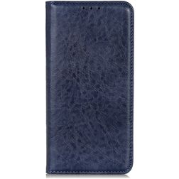Mobigear Classic Elegance Motorola One Fusion Plus Hoesje Bookcase Portemonnee - Blauw