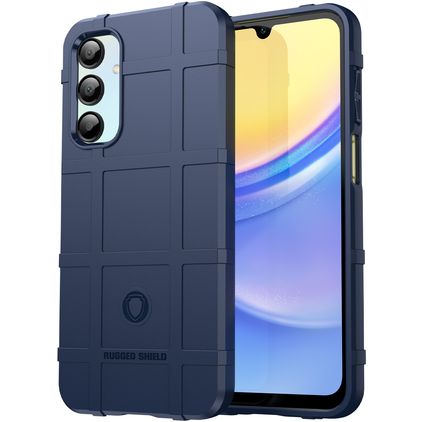Mobigear Rugged Shield Samsung Galaxy A16 Hoesje Flexibel TPU Backcover Shockproof - Blauw