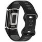 Mobigear Sport Dual Siliconen Fitbit Charge 5 Bandje Druksluiting - Zwart / Grijs