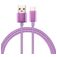 Mobigear Nylon USB-A naar USB-C Kabel 1 Meter - Paars