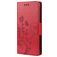 Mobigear Flowers Samsung Galaxy A33 Hoesje Bookcase Portemonnee - Rood