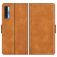 Mobigear Slim Magnet TCL 20S Hoesje Bookcase Portemonnee - Cognac