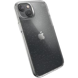 Speck Presidio Perfect Clear Glitter iPhone 14 Plus Hoesje Hardcase Backcover Shockproof - Transparant / Goud