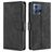 Mobigear Croco Motorola Edge 30 Fusion Hoesje Bookcase Portemonnee - Zwart