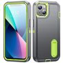 Mobigear Rugged Stand iPhone 14 Plus Hoesje Hardcase Backcover Shockproof met Standaard - Groen