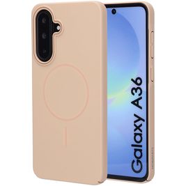 Mobiparts Slim Line Samsung Galaxy A36 MagSafe Hoesje Hardcase Backcover - Dune Sand