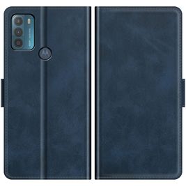 Mobigear Slim Magnet Motorola Moto G50 Hoesje Bookcase Portemonnee - Blauw