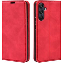 Mobigear Retro Slim Samsung Galaxy A26 Hoesje Bookcase Portemonnee - Rood