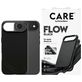 CARE by PanzerGlass Feature FLOW iPhone Air Siliconen MagSafe Hoesje Backcover Shockproof - Zwart