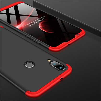 Mobigear TriGuard Xiaomi Mi Play Hoesje Hardcase Backcover - Zwart / Rood