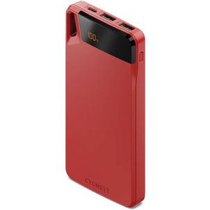 Cygnett Boost 4 Triple USB / USB-C Powerbank 10.000 mAh 15W - Rood