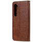 Mobigear Zipper Xiaomi Mi Note 10 Lite Hoesje Bookcase Portemonnee - Bruin