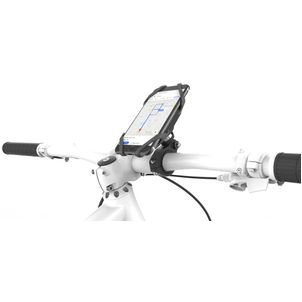 Mobilize Telefoonhouder Fiets / Motor Fietsstuur Bevestiging Klem Universeel (max 15 cm x 8 cm) - Zwart