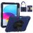 Mobigear SureGrip iPad 10 (2022) Hoes Hard Kunststof,Siliconen Backcover + Stylus Houder + Schouderband + Standaard - Zwart / Blauw