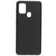 Mobiparts Samsung Galaxy A21s Siliconen Hoesje Backcover - Zwart