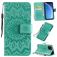 Mobigear Sunflower iPhone 11 Pro Hoesje Bookcase Portemonnee - Turquoise