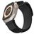 Mobigear Outdoor Nylon Apple Watch Bandje Klittenbandsluiting - 42/41/40/38 mm - Zwart