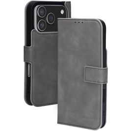 Mobiparts Classic Wallet iPhone 17 Pro MagSafe Hoesje Bookcase - Granite Grey
