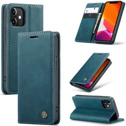Caseme 013 iPhone 12 Mini Hoesje Bookcase Portemonnee - Blauw