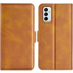 Mobigear Slim Magnet Samsung Galaxy M23 Hoesje Bookcase Portemonnee - Cognac