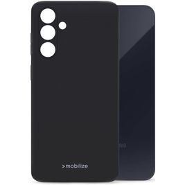 Mobilize Rubber Gelly Samsung Galaxy A35 Hoesje Flexibel TPU Backcover - Matt Black