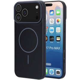 Mobiparts Slim Line iPhone 17 Pro Max MagSafe Hoesje Hardcase Backcover - Onyx Black