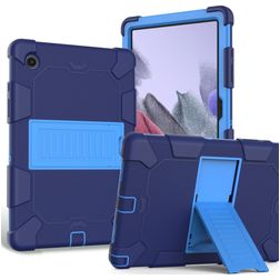 Mobigear ShieldStand Samsung Galaxy Tab A8 10.5 (2021) Hoes Hard Kunststof,Siliconen Backcover + Standaard - Blauw