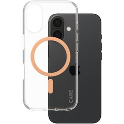 CARE by PanzerGlass Flagship iPhone 16 MagSafe Hoesje Hardcase Backcover - Peachy