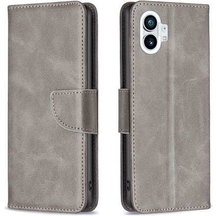 Mobigear Excellent Nothing Phone (1) Hoesje Bookcase Portemonnee - Grijs