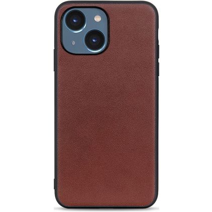 Mobigear Excellent iPhone 14 Hoesje Hardcase Backcover - Bruin