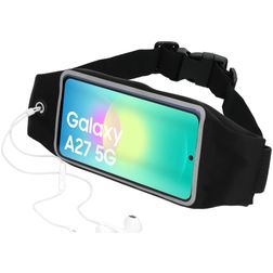 Mobiparts Comfort Fit Belt Telefoonhouder Hardlopen Samsung Galaxy A27 Sport Hoesje Neopreen Heuptas - Zwart