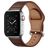 Mobigear Venezia Leren Apple Watch Bandje Gespsluiting - 49/46/45/44 mm - Bruin