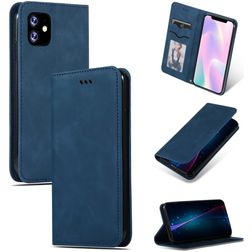 Mobigear Retro Slim iPhone 11 Hoesje Bookcase - Blauw