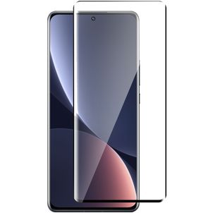 Mobigear Premium Xiaomi 12 Pro Glazen Screenprotector - Case Friendly - Zwart