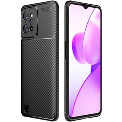 Mobigear Racing Realme C31 Hoesje Flexibel TPU Backcover - Zwart