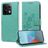 Mobigear Flowers POCO X6 Hoesje Bookcase Portemonnee - Groen