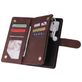 Mobigear Zipper Samsung Galaxy S10 Lite Hoesje Bookcase Portemonnee - Bruin