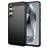 Mobigear Brushed Slim Samsung Galaxy S24 FE Hoesje Flexibel TPU Backcover - Zwart