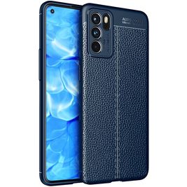 Mobigear Luxury OPPO Reno 6 5G Hoesje Flexibel TPU Backcover - Blauw