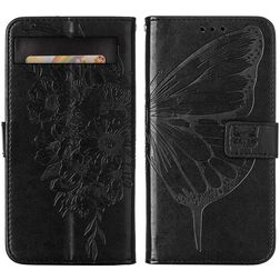 Mobigear Butterfly Google Pixel 7a Hoesje Bookcase Portemonnee - Zwart