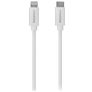 Mobilize USB-C naar Apple Lightning Kabel MFI 1 Meter - Wit