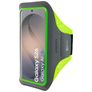 Mobiparts Comfort Fit Telefoonhouder Hardlopen Samsung Galaxy S26 Sport Hoesje Neopreen Sportarmband - Neon Green