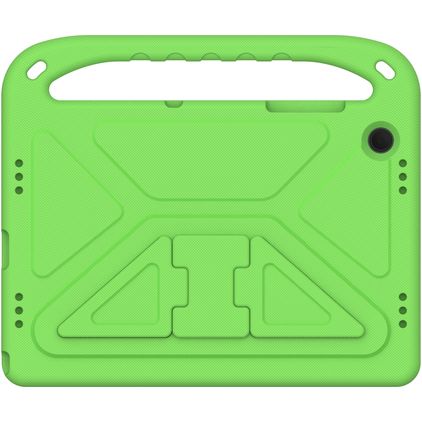 Mobigear AeroArmor Samsung Galaxy Tab A9 Plus (2023) Kinder Tablethoes met Handvat + Stylus Houder - Groen