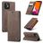Caseme 013 iPhone 12 Pro Hoesje Bookcase Portemonnee - Bruin