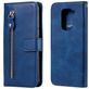 Mobigear Zipper Xiaomi Redmi Note 9 Hoesje Bookcase Portemonnee - Blauw