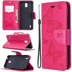 Mobigear Butterfly Nokia 1.3 Hoesje Bookcase Portemonnee - Roze
