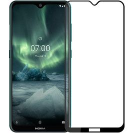Mobigear Premium Nokia 2.1 Glazen Screenprotector - Case Friendly - Zwart