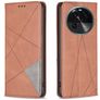 Mobigear Rhombus Slim OPPO Find X6 Hoesje Bookcase - Bruin