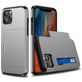 Mobigear Rugged Credit Card Case zilver Apple iPhone 12 Mini